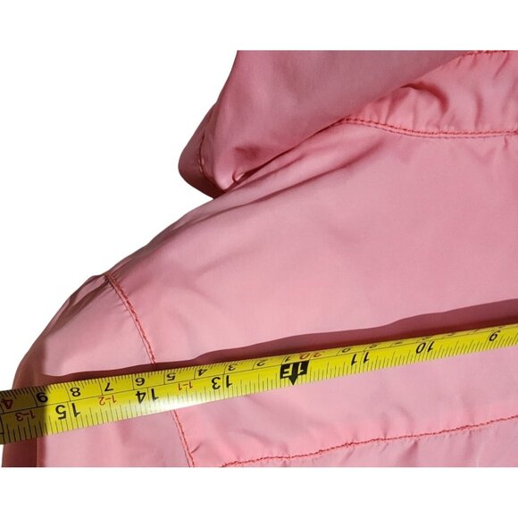 Gap Kids Girls Pink Hooded Lined Zip Up  Wind/Rain Jacket With Pockets - XL/12 - Picture 9 of 9